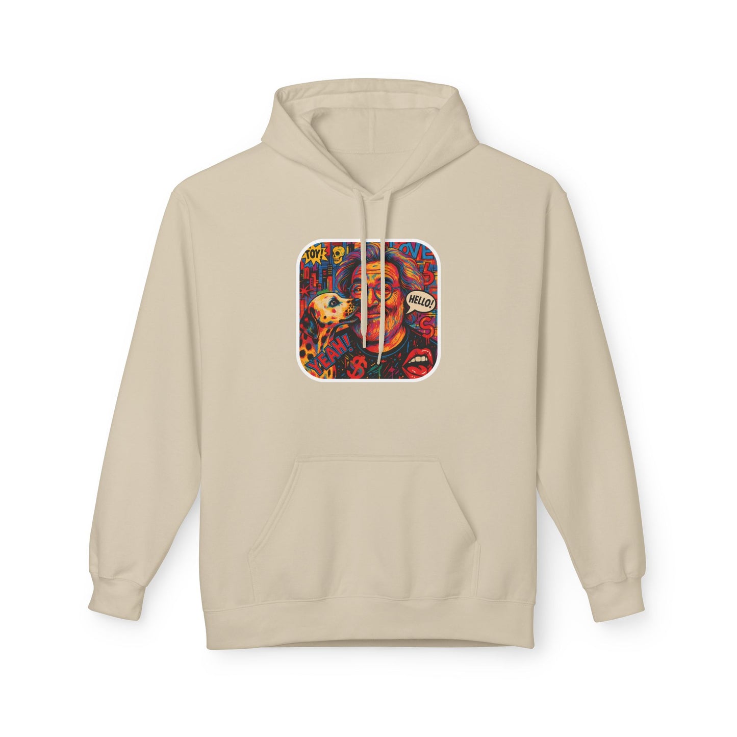 Hoodie - Jerry Garcia and a Dog Pop Art Poster Design