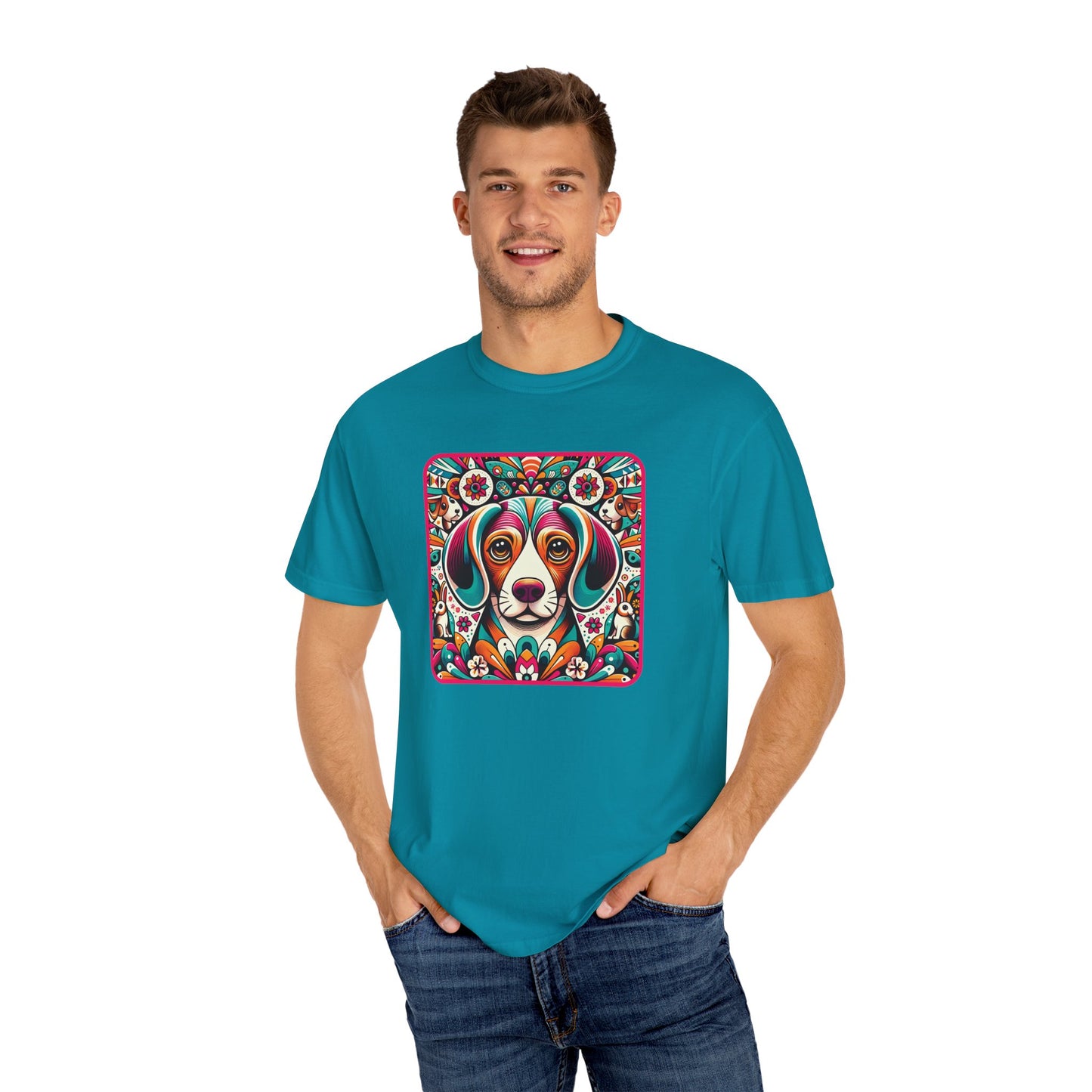 Colorful Dog Art Unisex T-Shirt - Perfect for Animal Lovers