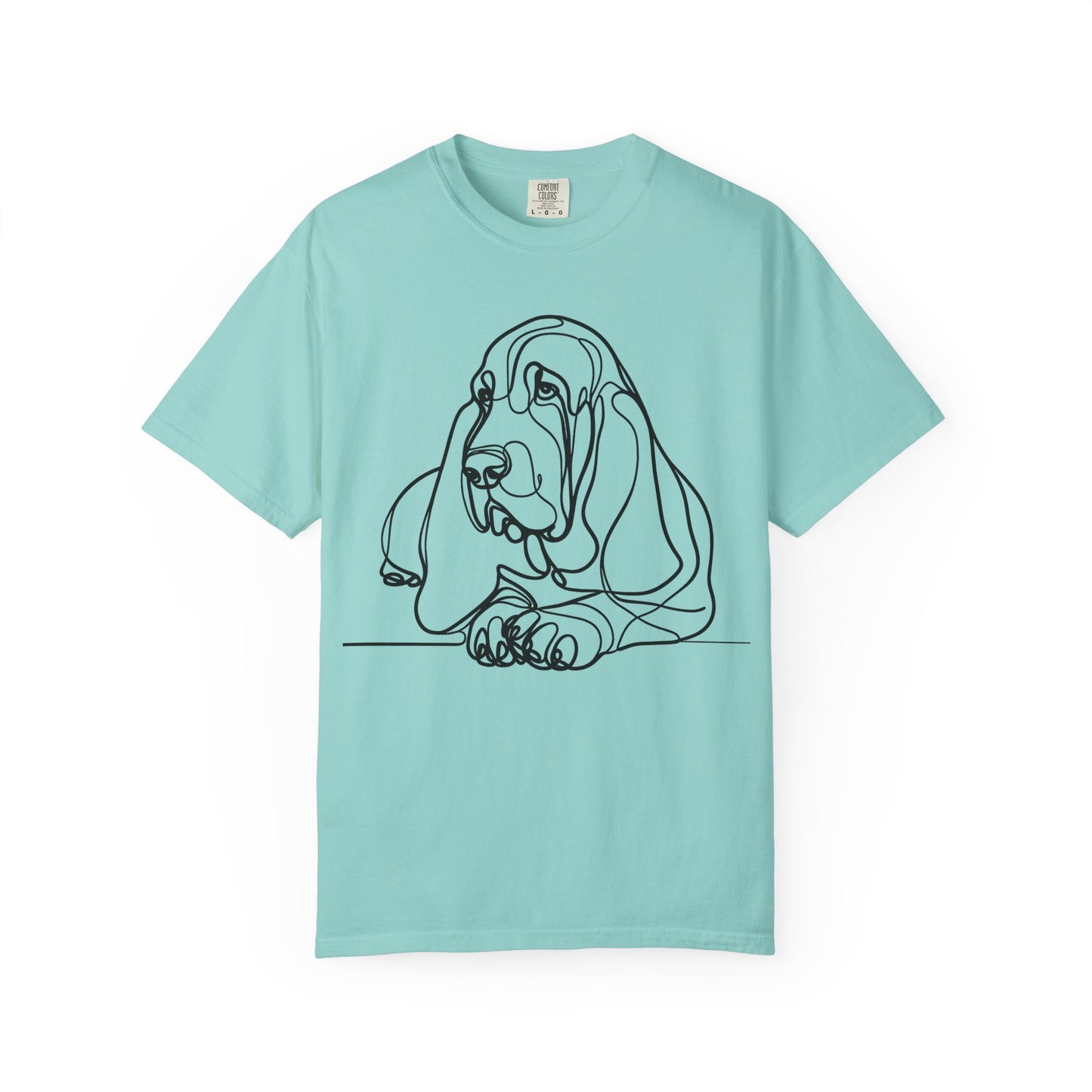Basset Hound Line Art T-Shirt