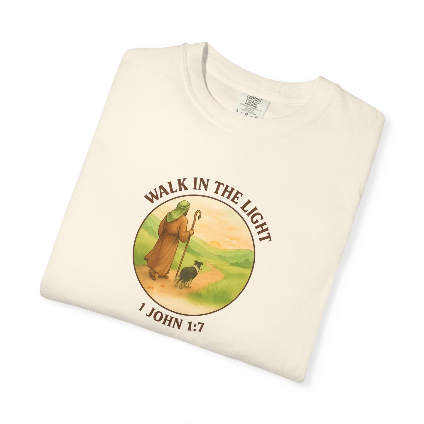 Walk in the light T-Shirt, Casual Fashion Tee, Motivational Gift, Unisex Graphic Tee, Perfect for Gifts and Celebrations