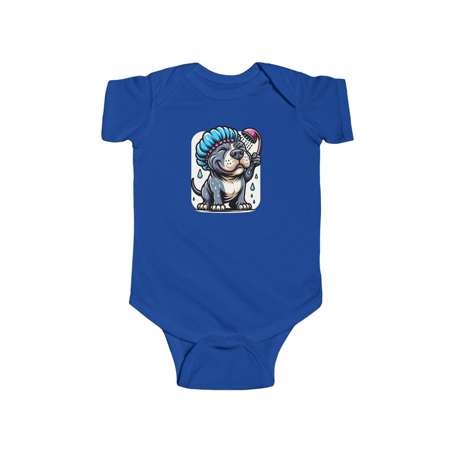 π Splish Splash Pup β Colorful Baby Onesie