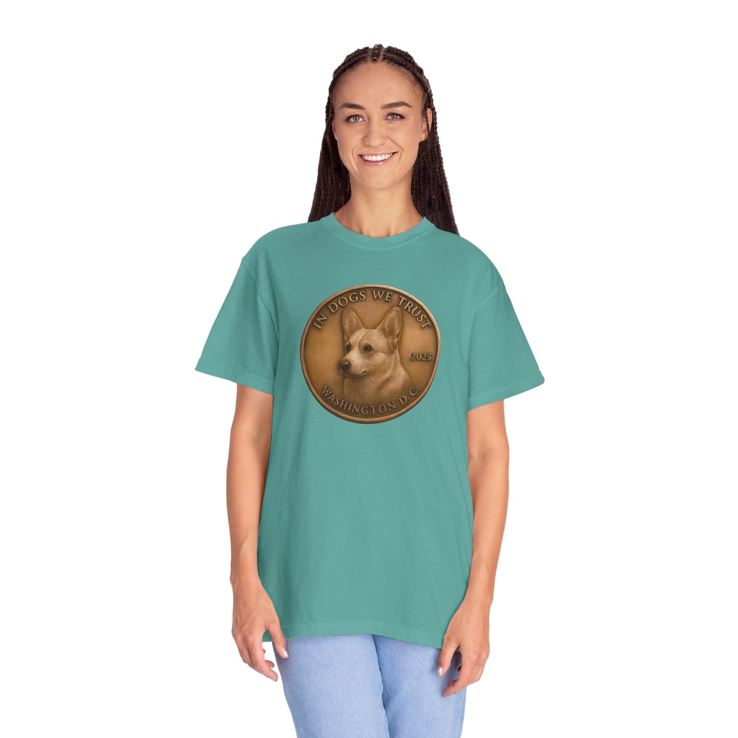 Washington DC State Coin T-Shirt Collection - Proud Dog Breed Illustrations