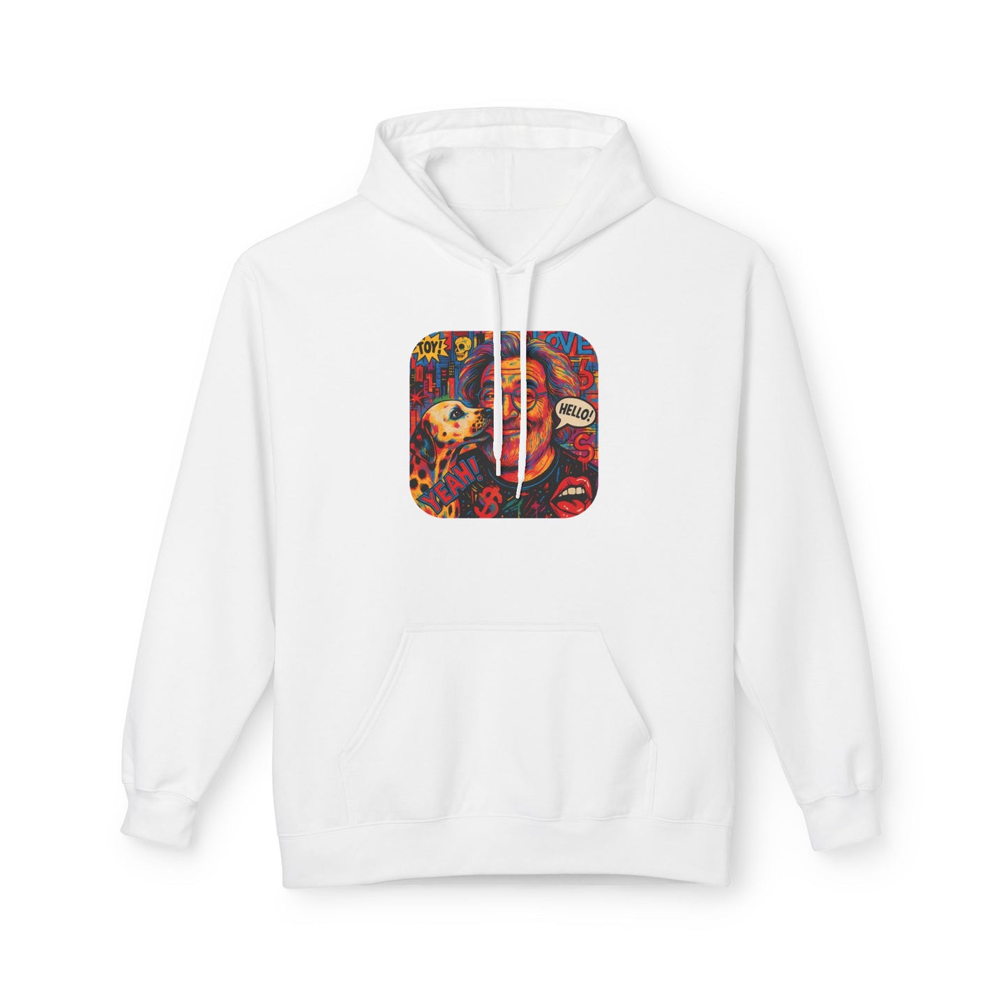 Hoodie - Jerry Garcia and a Dog Pop Art Poster Design