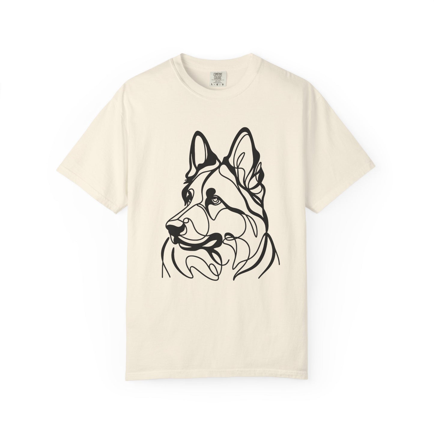 Unisex T-shirt German Shepard Line Art