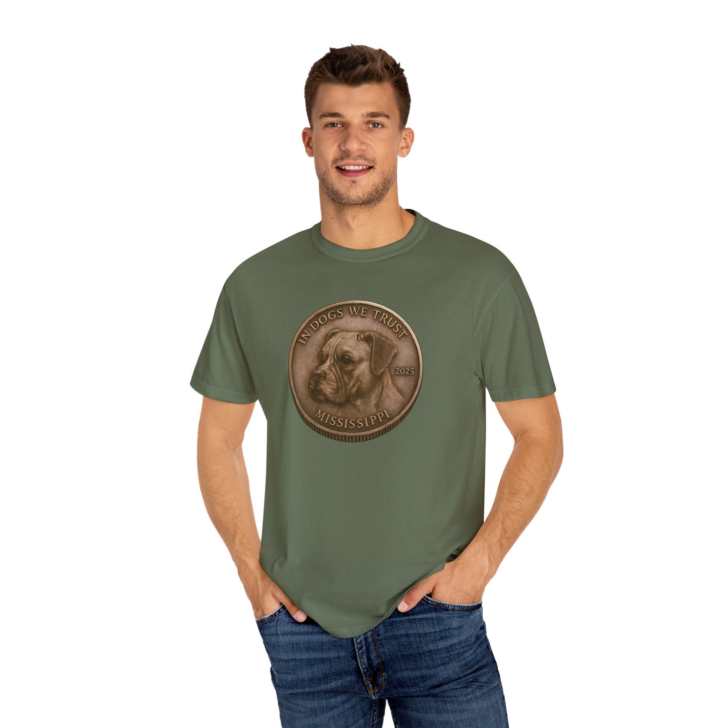 Mississippi DC State Coin T-Shirt Collection - Proud Dog Breed Illustrations