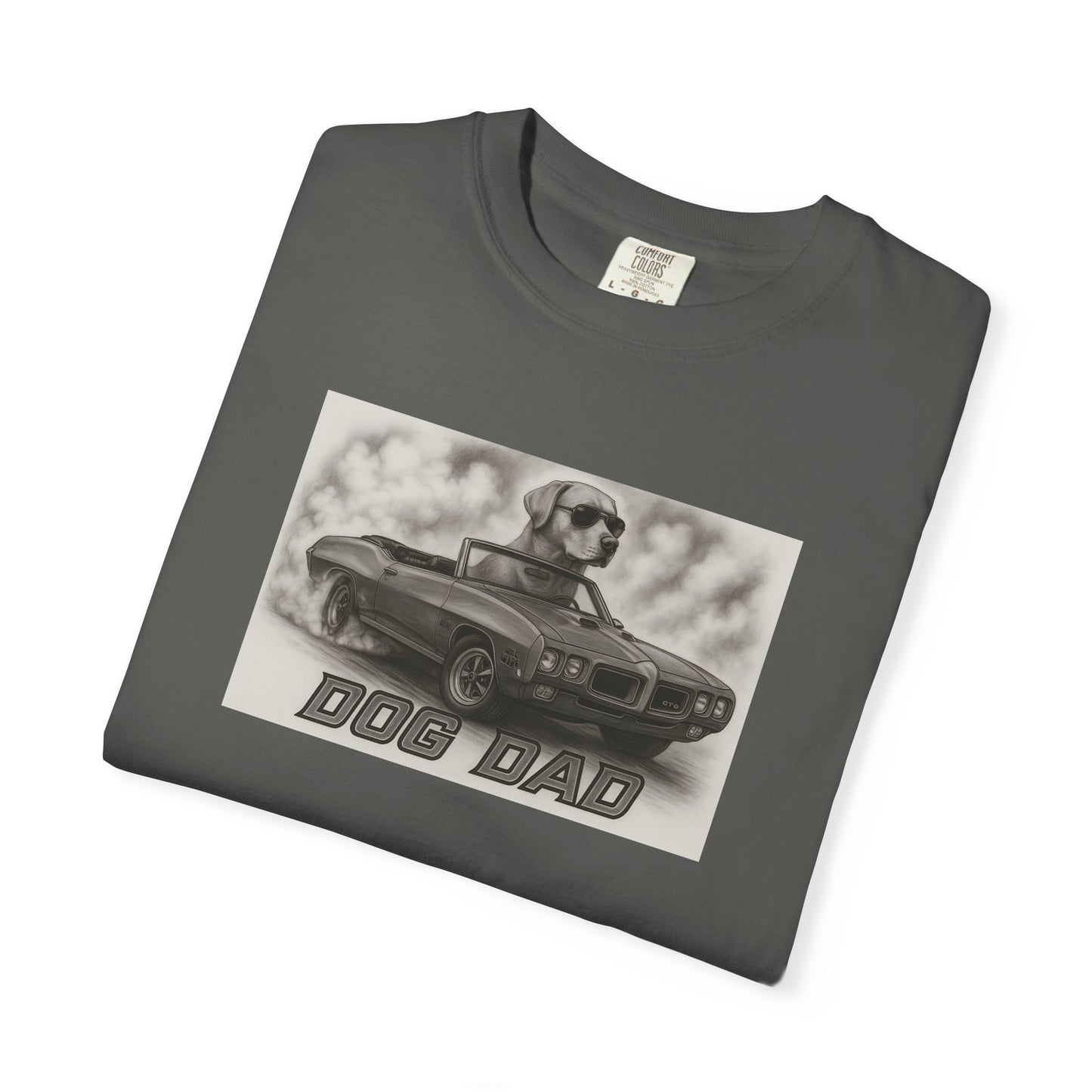 Dog Dad - Labrador Retriever - Cool Dogs in Cool Cars T-Shirt Collection | Funny Dog Lover Apparel for Men