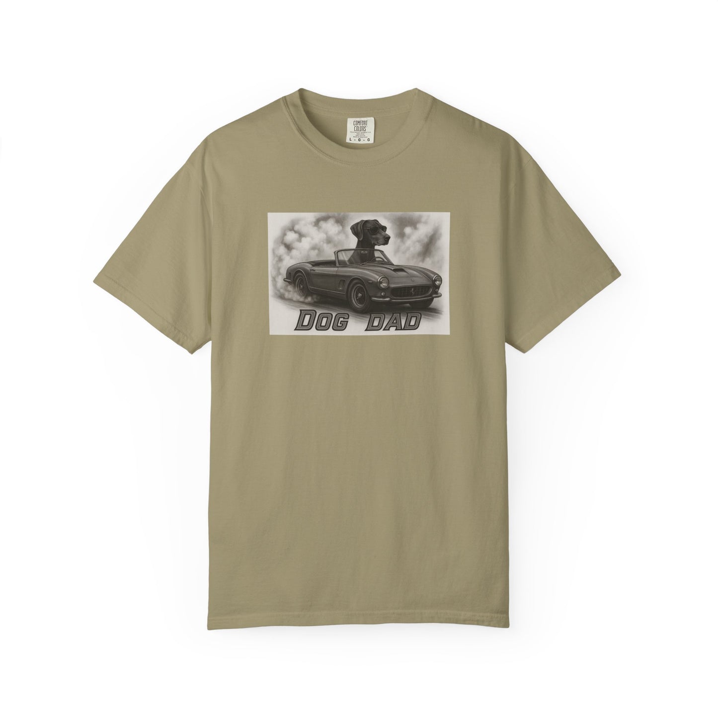Dog Dad - German Shorthaired Pointer - Cool Dogs in Cool Cars T-Shirt Collection | Funny Dog Lover Apparel for Men