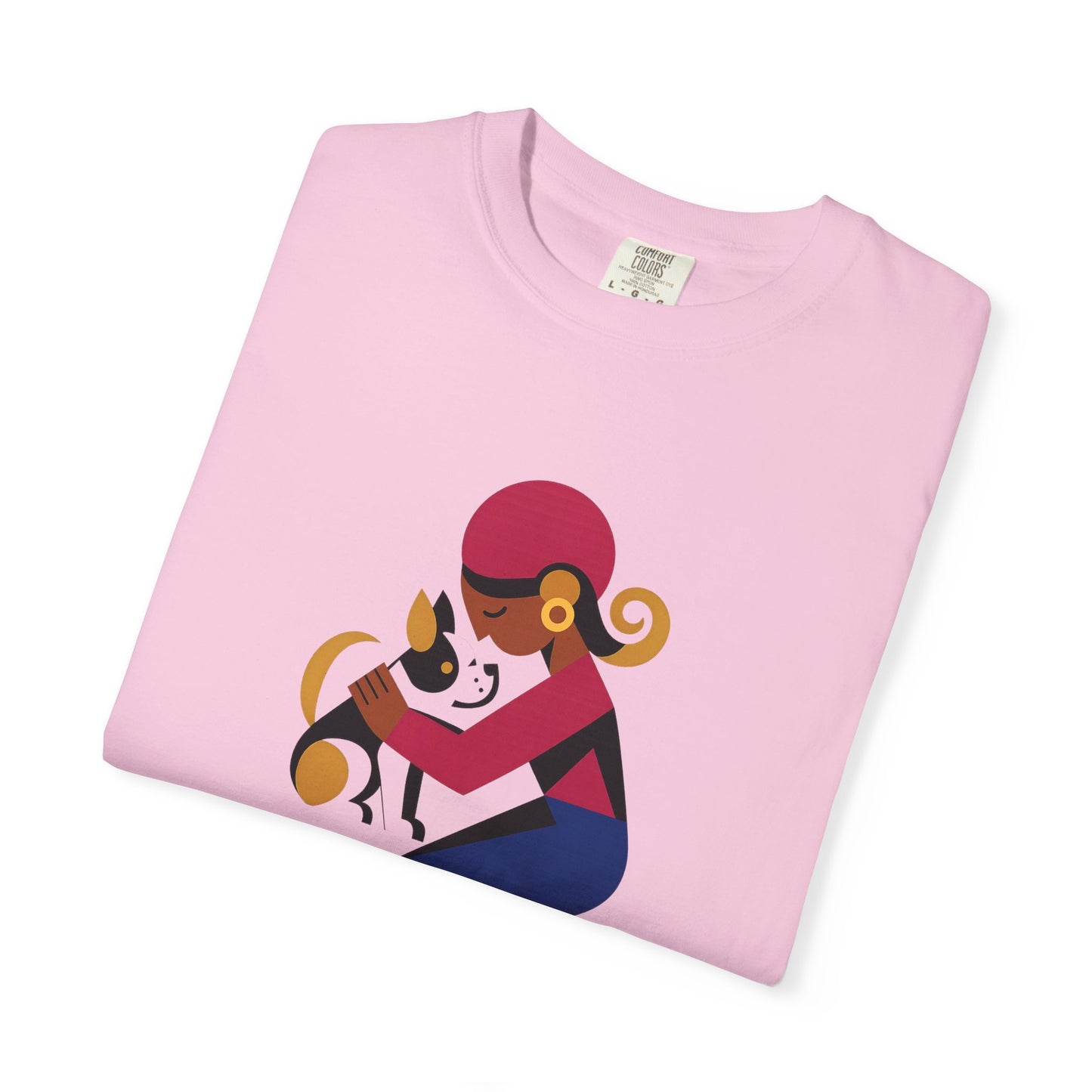 Dog Mom Garment-Dyed T-Shirt, Gift for Dog Lovers, Casual Wear, Pet Owner Apparel, Mother's Day Gift, Animal Lover Tee