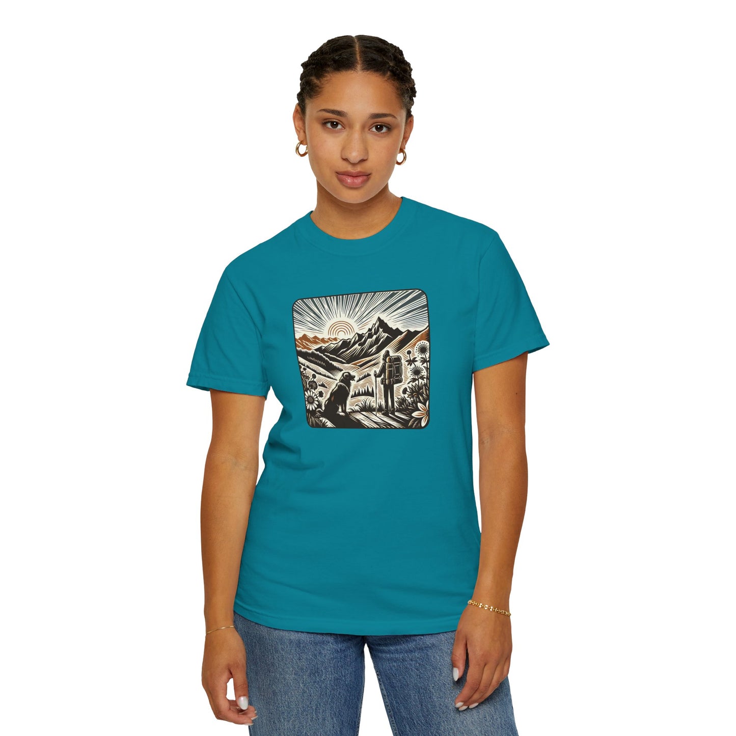 Adventure Awaits Unisex Garment-Dyed T-Shirt