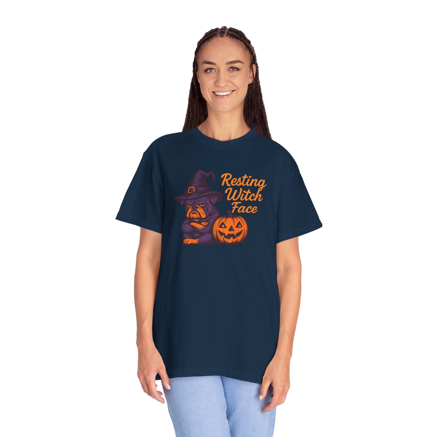 Halloween Witch T-Shirt, Funny Resting Witch Face Tee, Unisex Halloween Apparel, Spooky Season Shirt, Fall Festive Wear