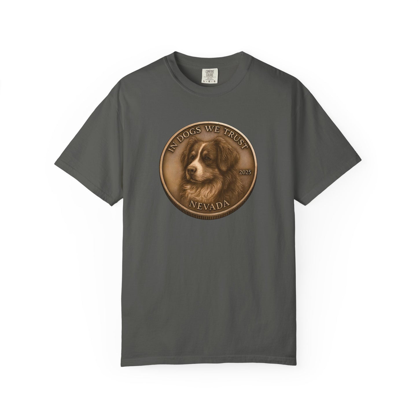 Nevada State Coin T-Shirt Collection - Proud Dog Breed Illustrations
