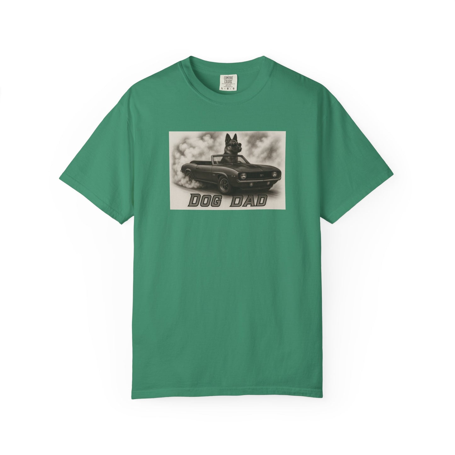 Dog Dad - German Shepard - Cool Dogs in Cool Cars T-Shirt Collection | Funny Dog Lover Apparel for Men