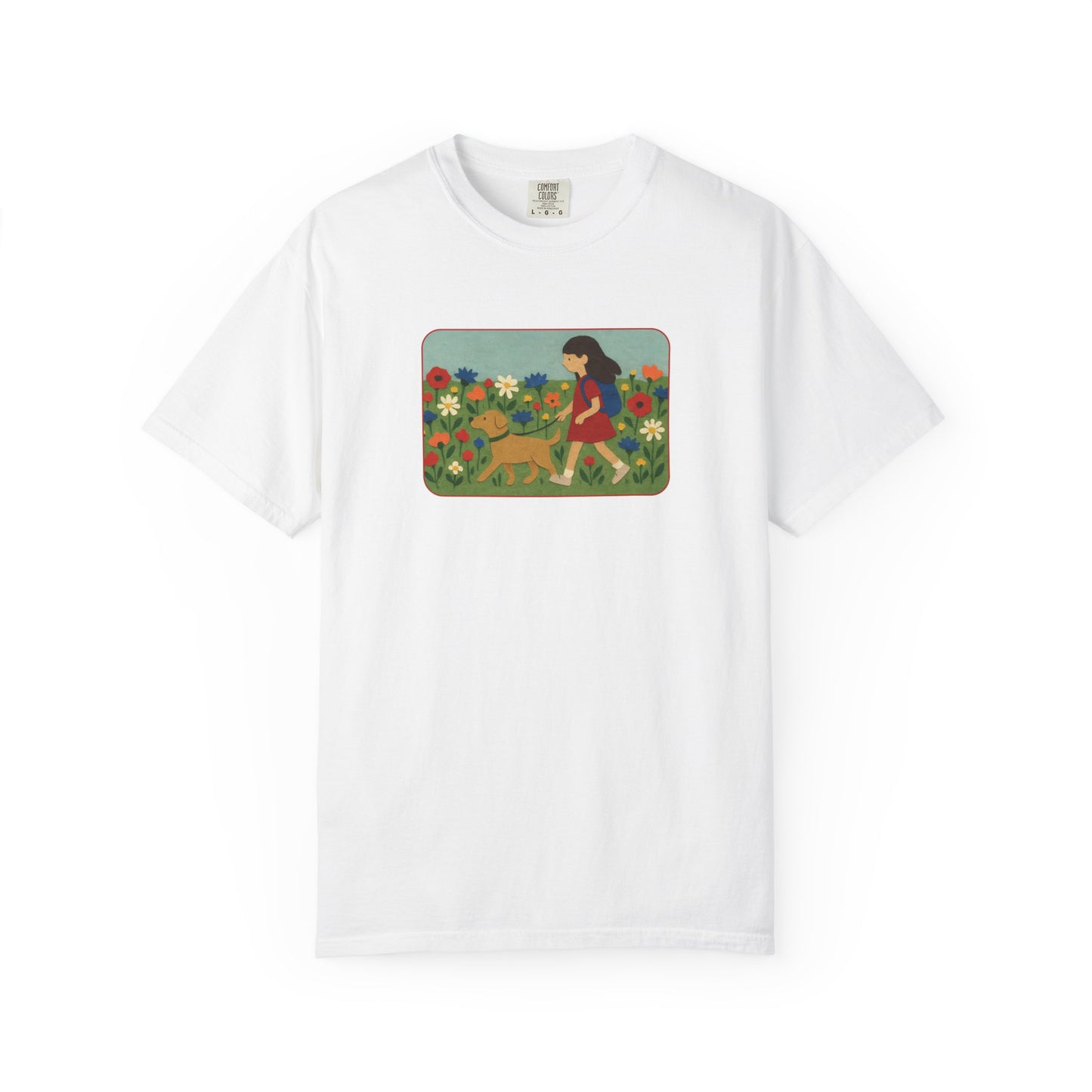 Dog Walking Collage T-shirt
