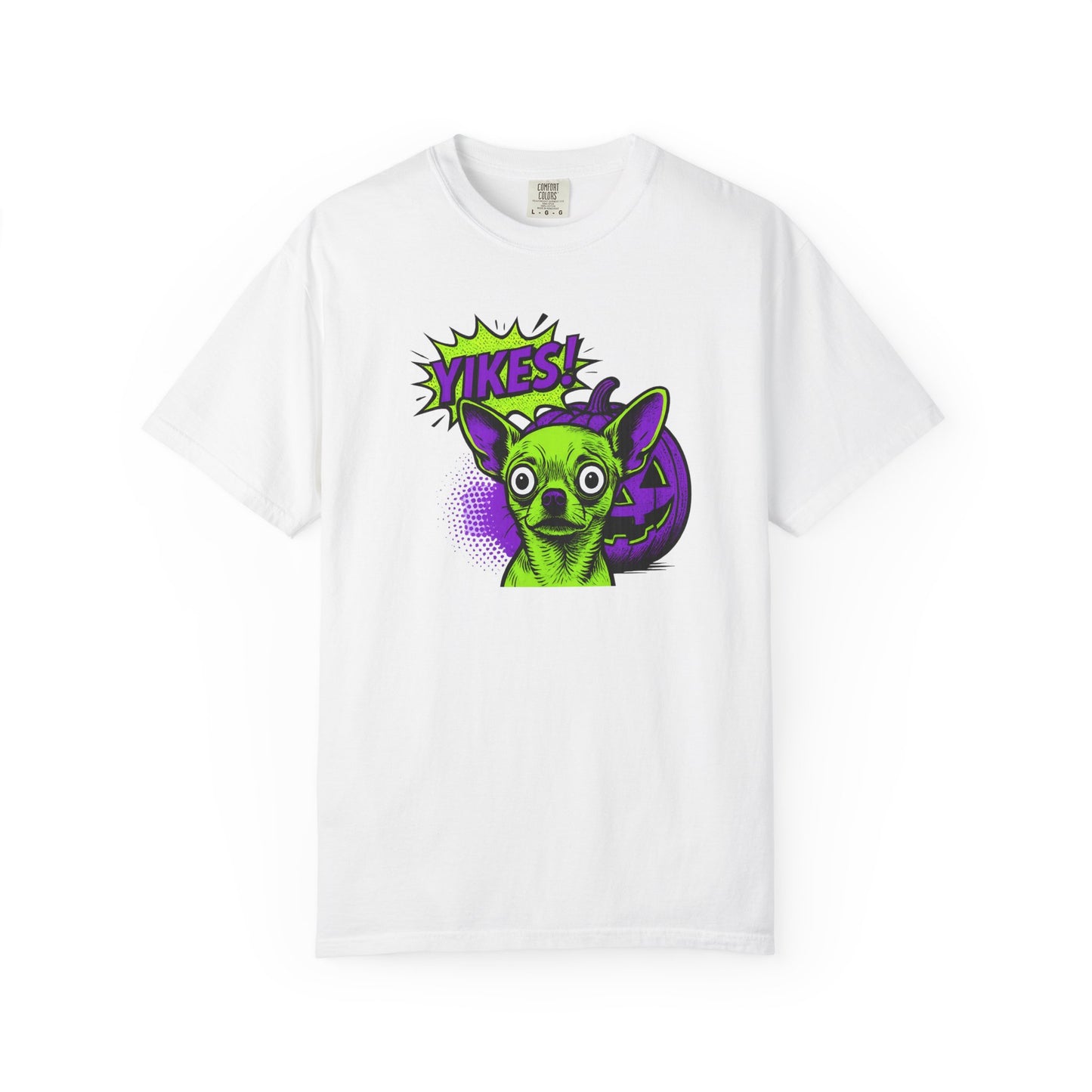 Yikes! Spooky Greens Unisex T-Shirt, Funny Halloween Shirt, Gift for Goth Lovers, Unique Graphic Tee, Statement Top