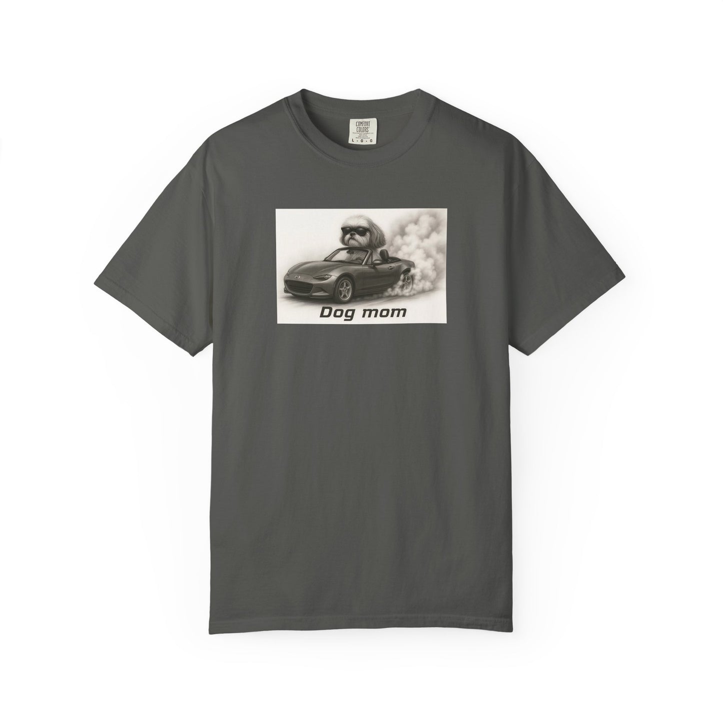 Dog Mom - Shih Tzu - “Cool Dogs in Cool Cars” T-Shirt Collection