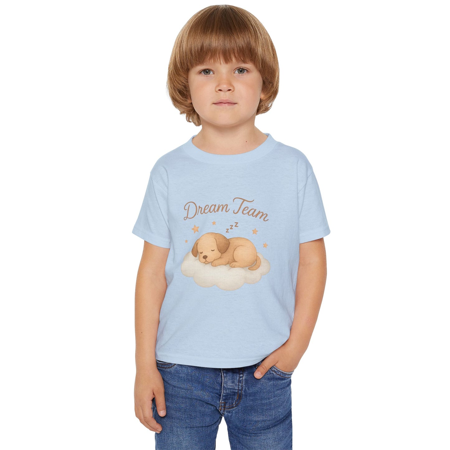 Dream Team Toddler T-Shirt, Cute Kids Tee, Baby Gift, Playtime Outfit, Dog Lovers Shirt, Nursery Decor