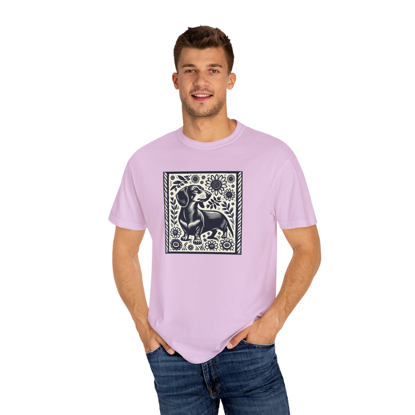 Dachshund Floral T-Shirt - Perfect for Dog Lovers