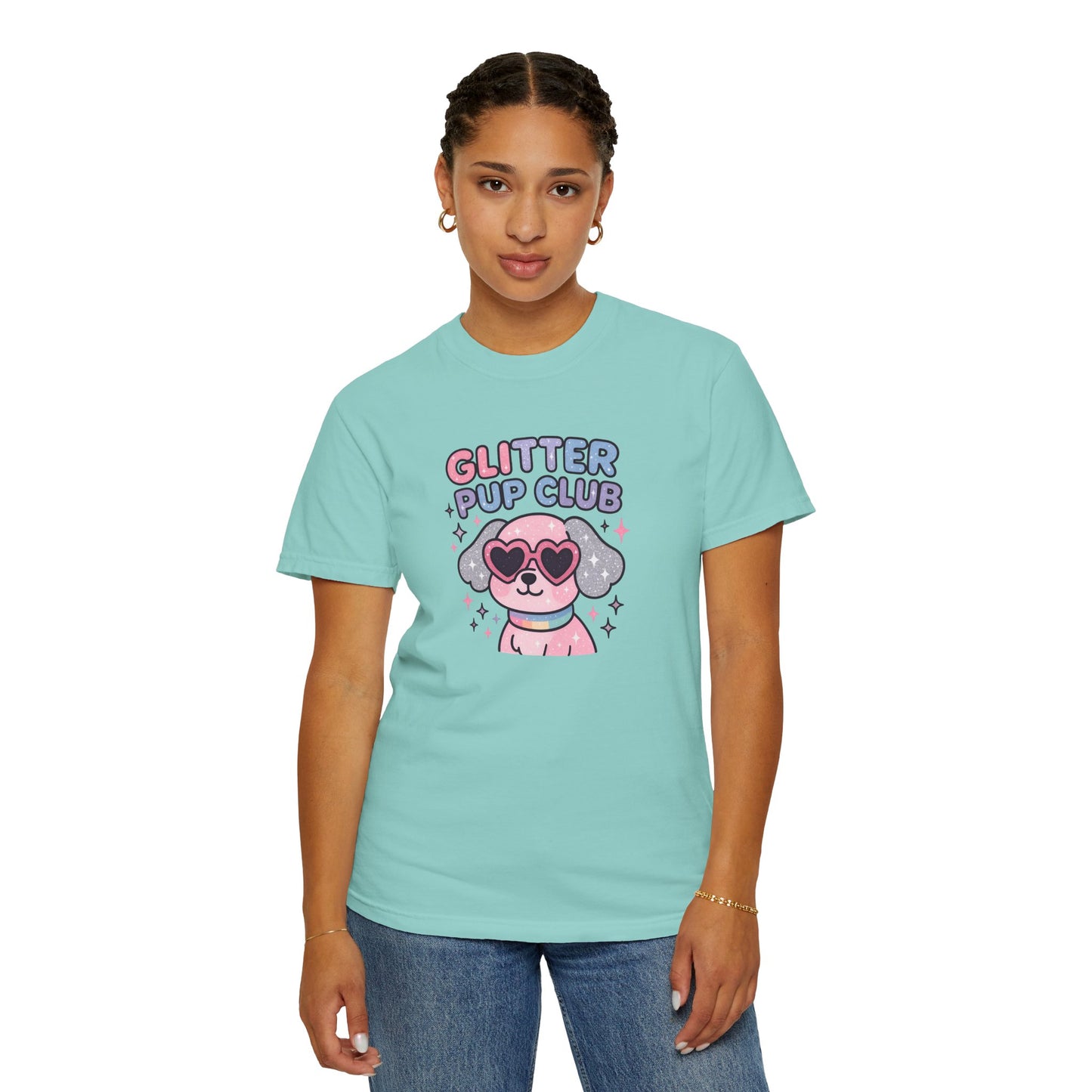Glitter Pup Club Unisex T-Shirt, Cute Dog Tee, Pet Lovers Gift, Fun Casual Wear, Animal Lover Shirt, Summer Essentials