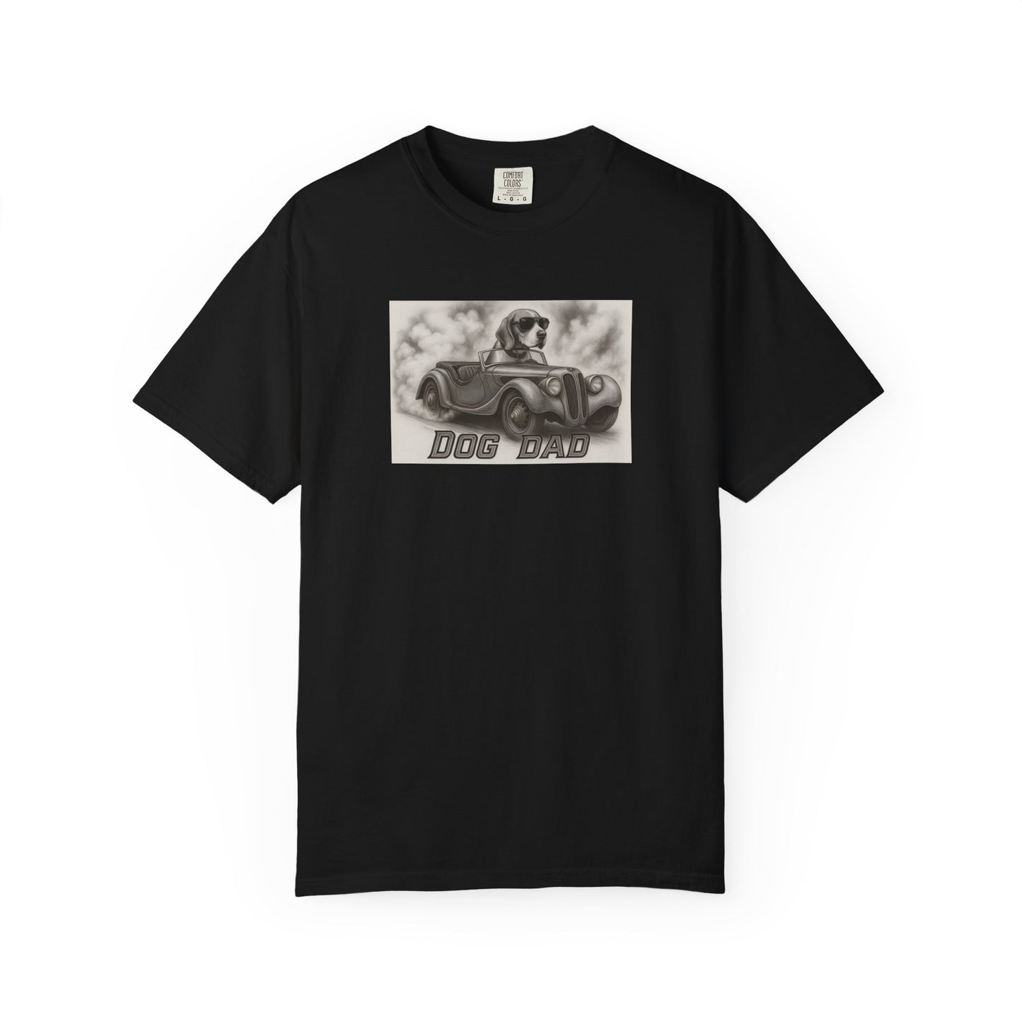Dog Dad- Beagle - Cool Dogs in Cool Cars T-Shirt Collection