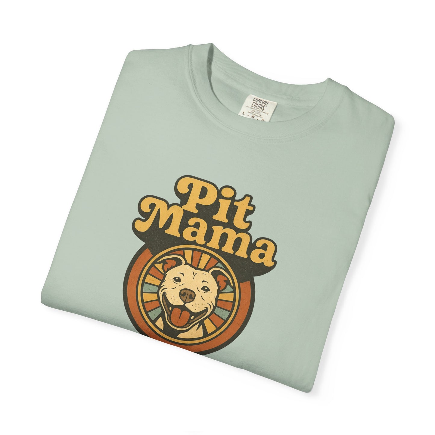 Pit Mama Unisex Garment-Dyed T-shirt | Perfect for Dog Lovers, Animal Advocates, Casual Wear, Mother's Day Gift, Pet Enthusiasts