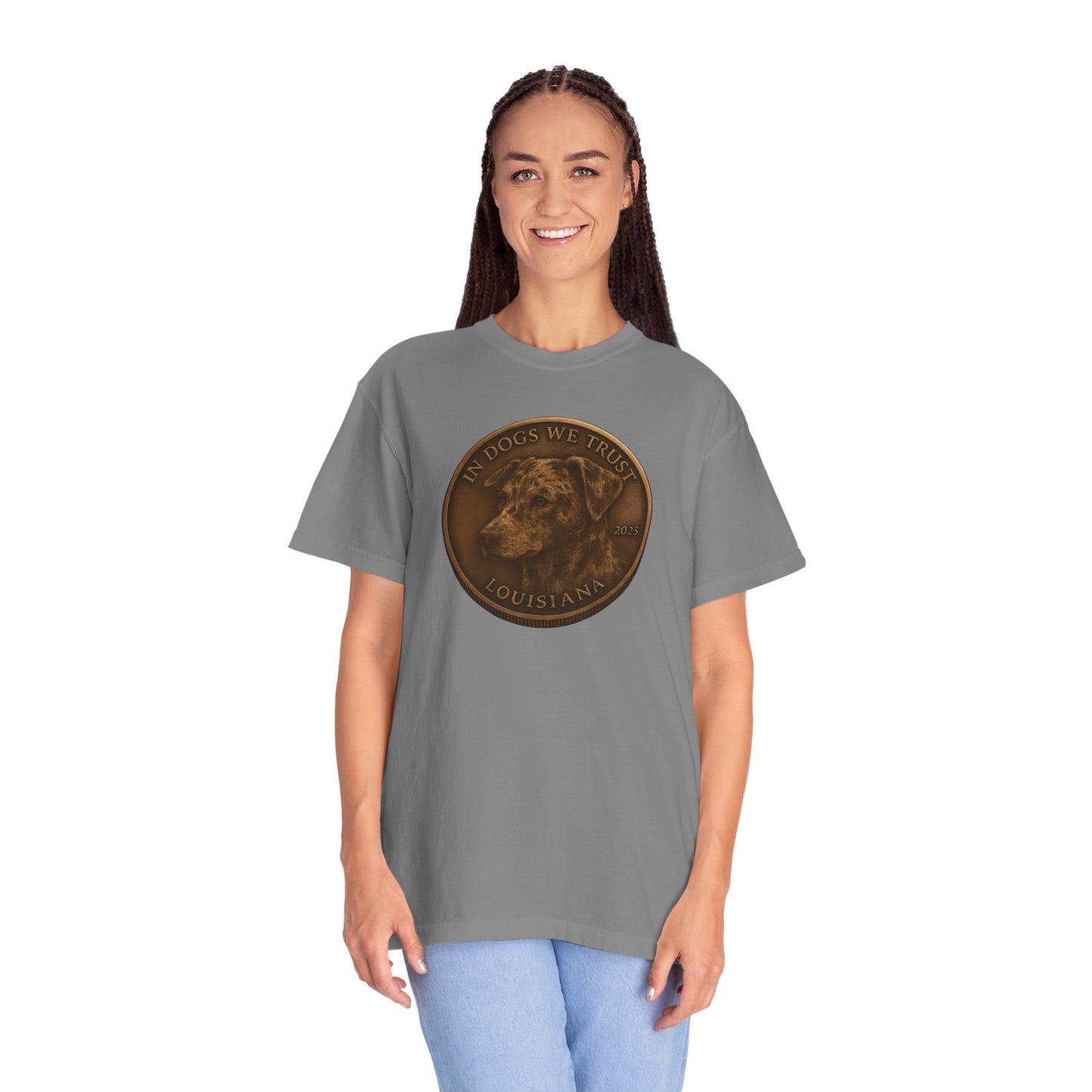 Louisiana State Coin T-Shirt Collection - Proud Dog Breed Illustrations