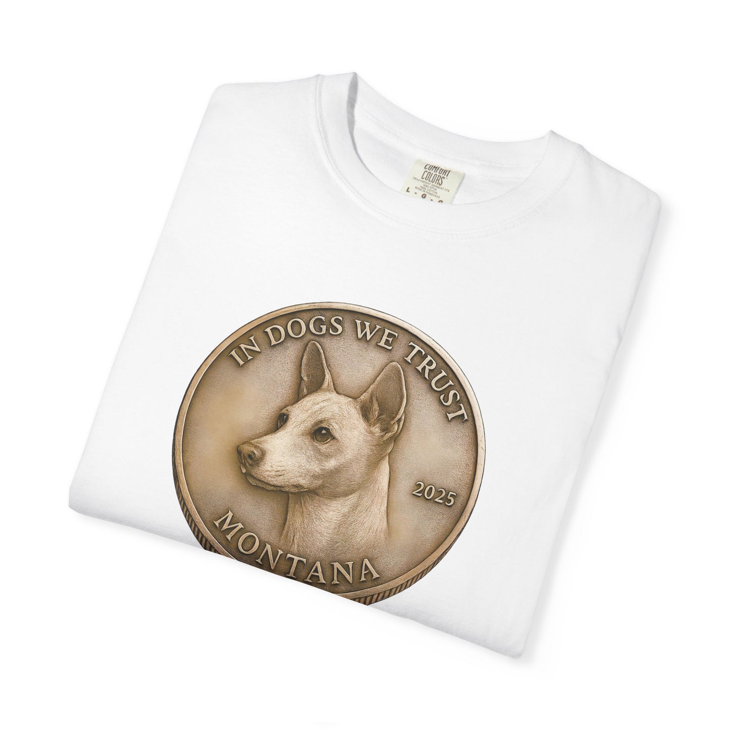 Montana State Coin T-Shirt Collection - Proud Dog Breed Illustrations