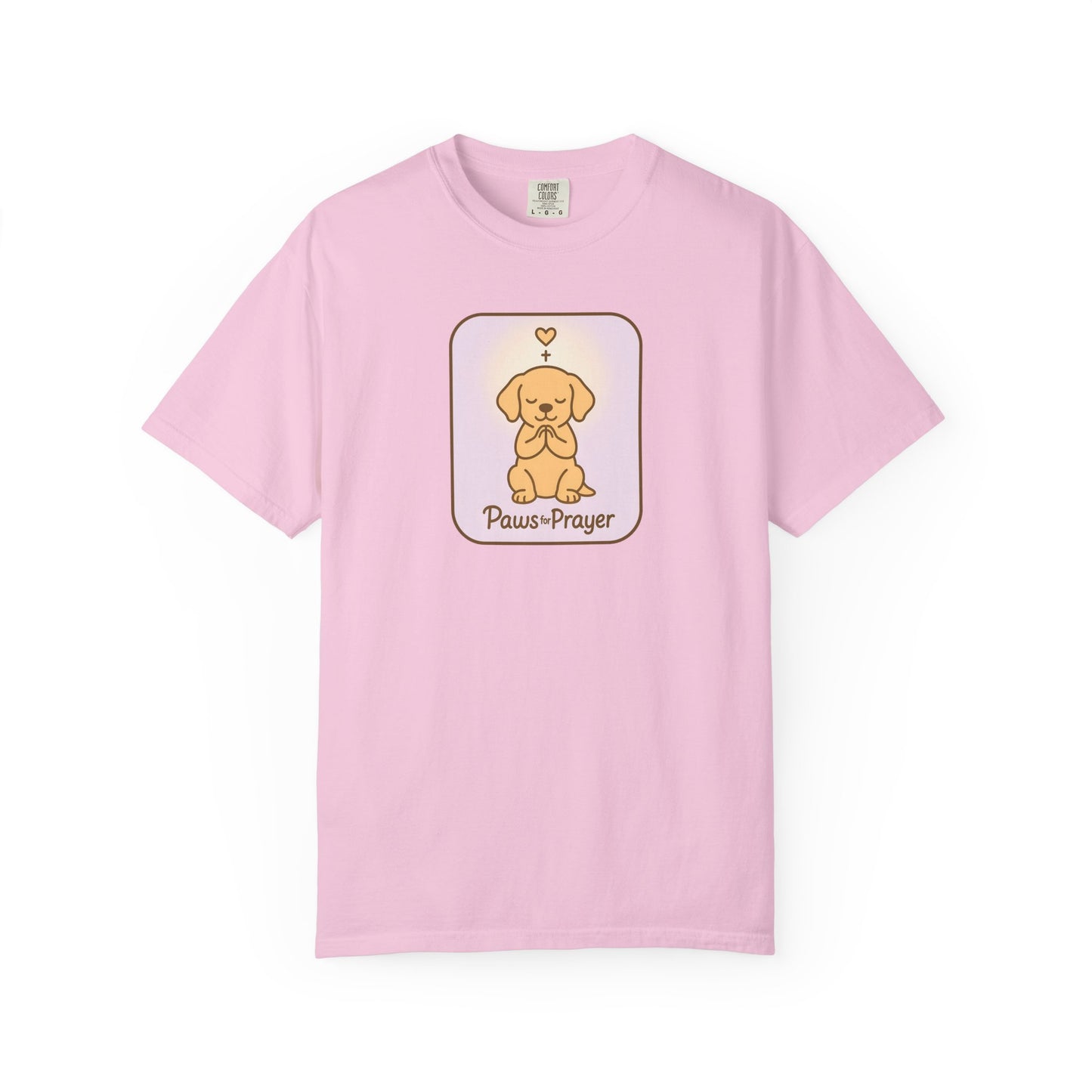 Prayerful Paws Unisex T-Shirt, Dog Lover Gift, Cute Pet Tee, Animal Prayer Shirt, Casual Animal Tees, Gift for Dog Owners