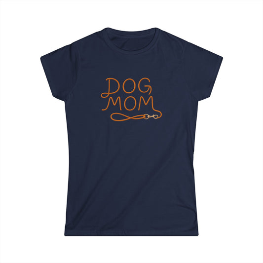 Dog Mom Softstyle Tee, Cute Dog Lover Shirt