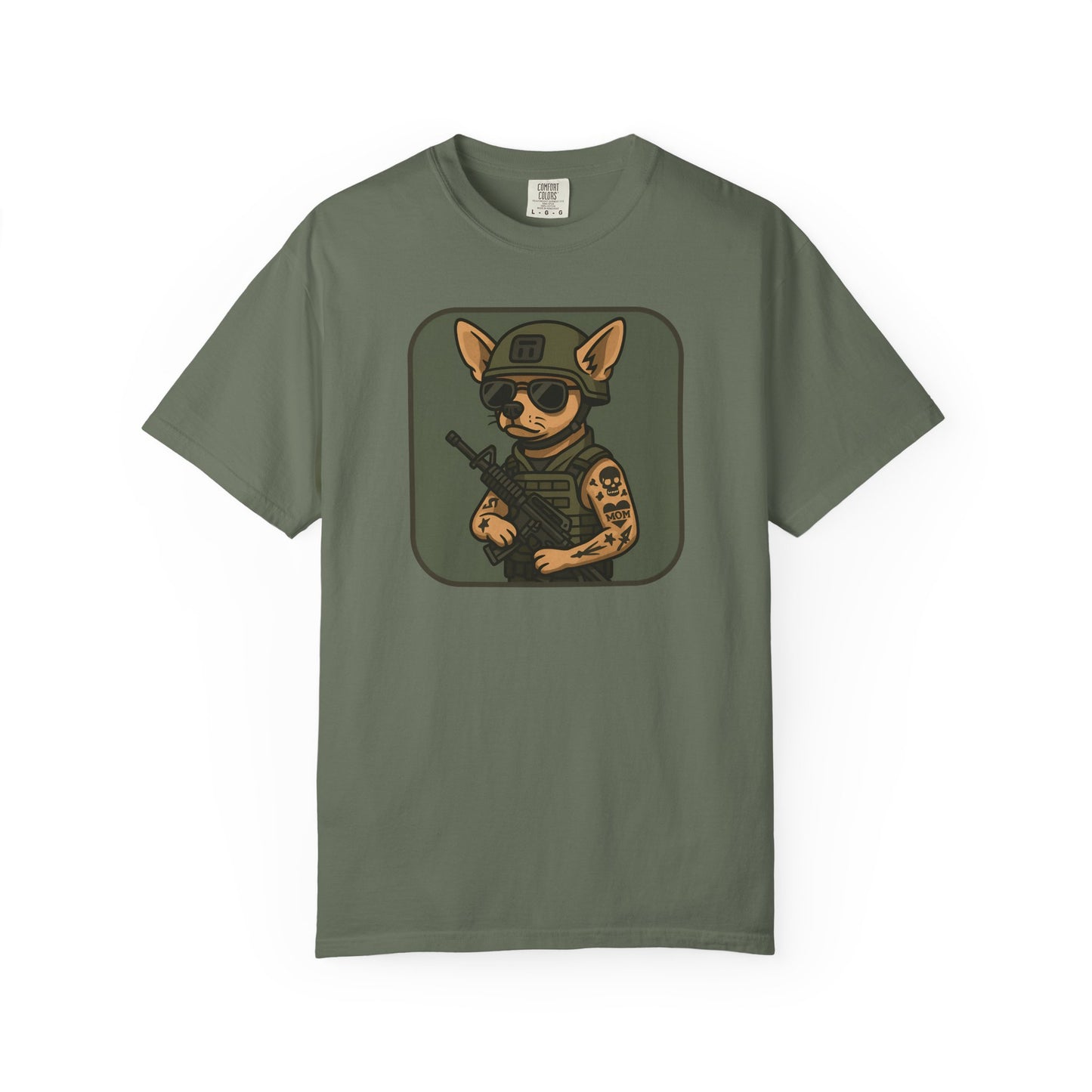 Funny Special Forces Chihuahua Unisex Garment-Dyed T-Shirt