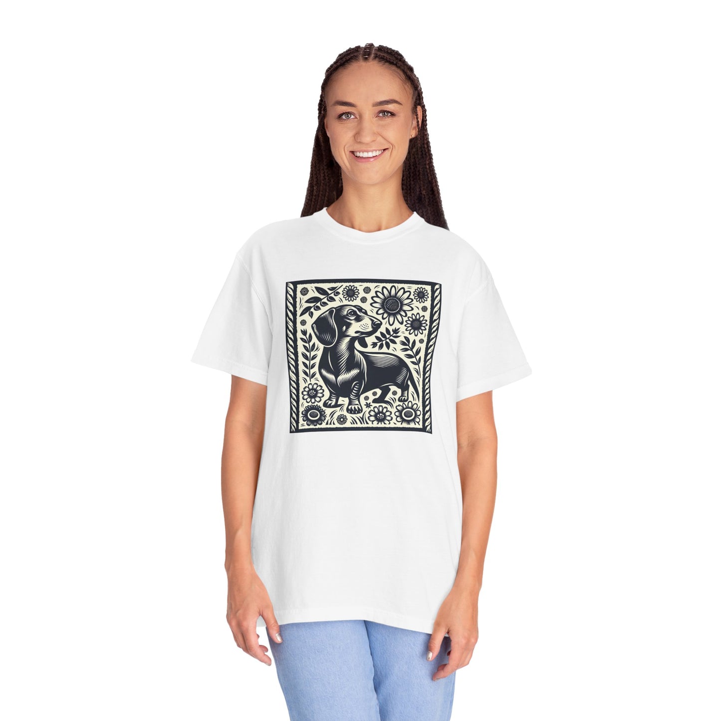 Dachshund Floral Unisex T-Shirt - Perfect for Dog Lovers