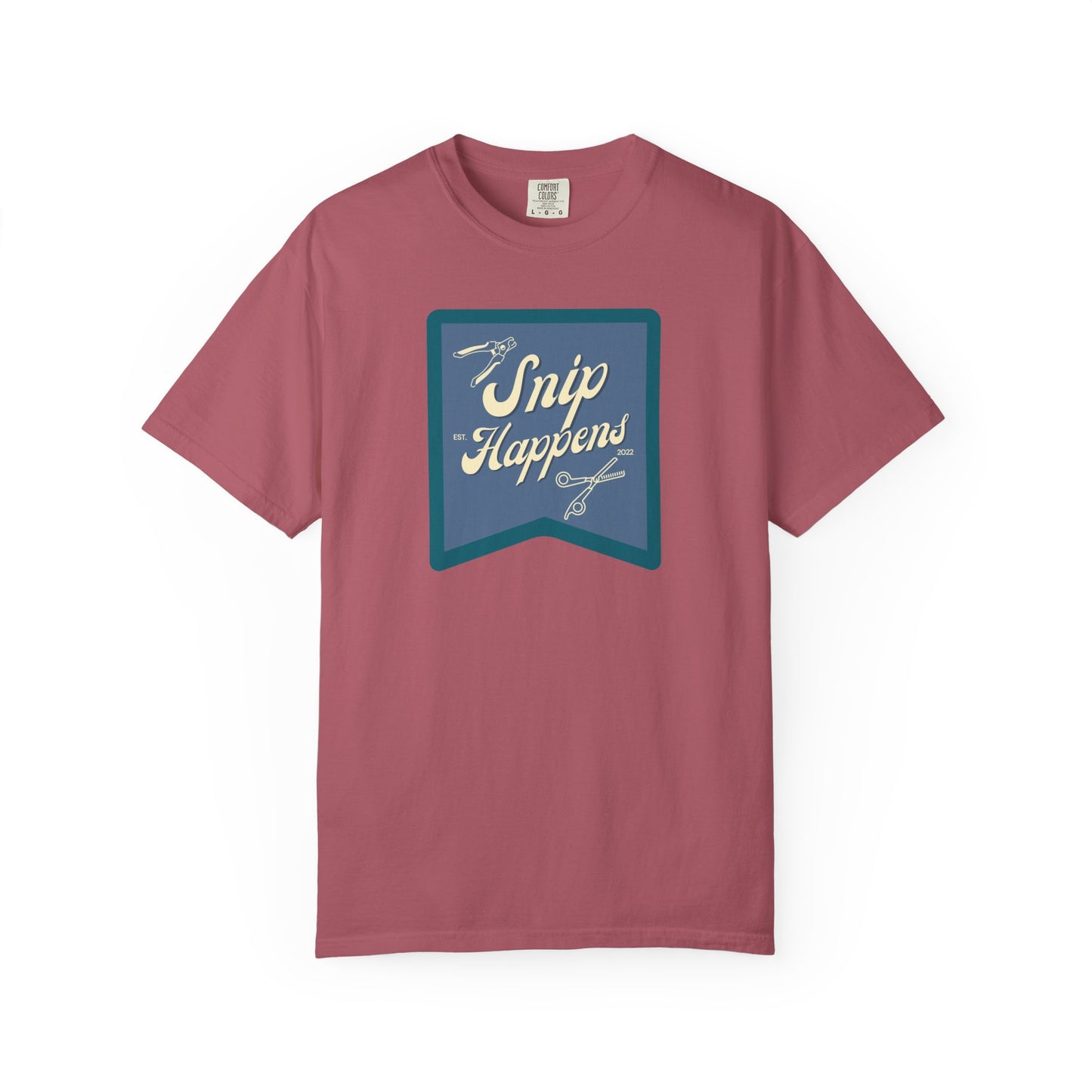 Snip Happens Unisex Garment-Dyed T-Shirt - Fun & Casual Apparel for Stitching Lovers