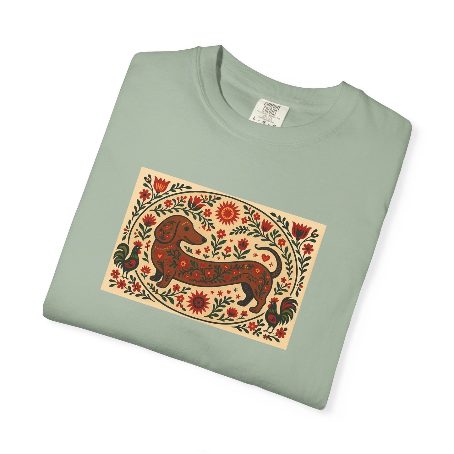 Dachshund Folk Art T-Shirt