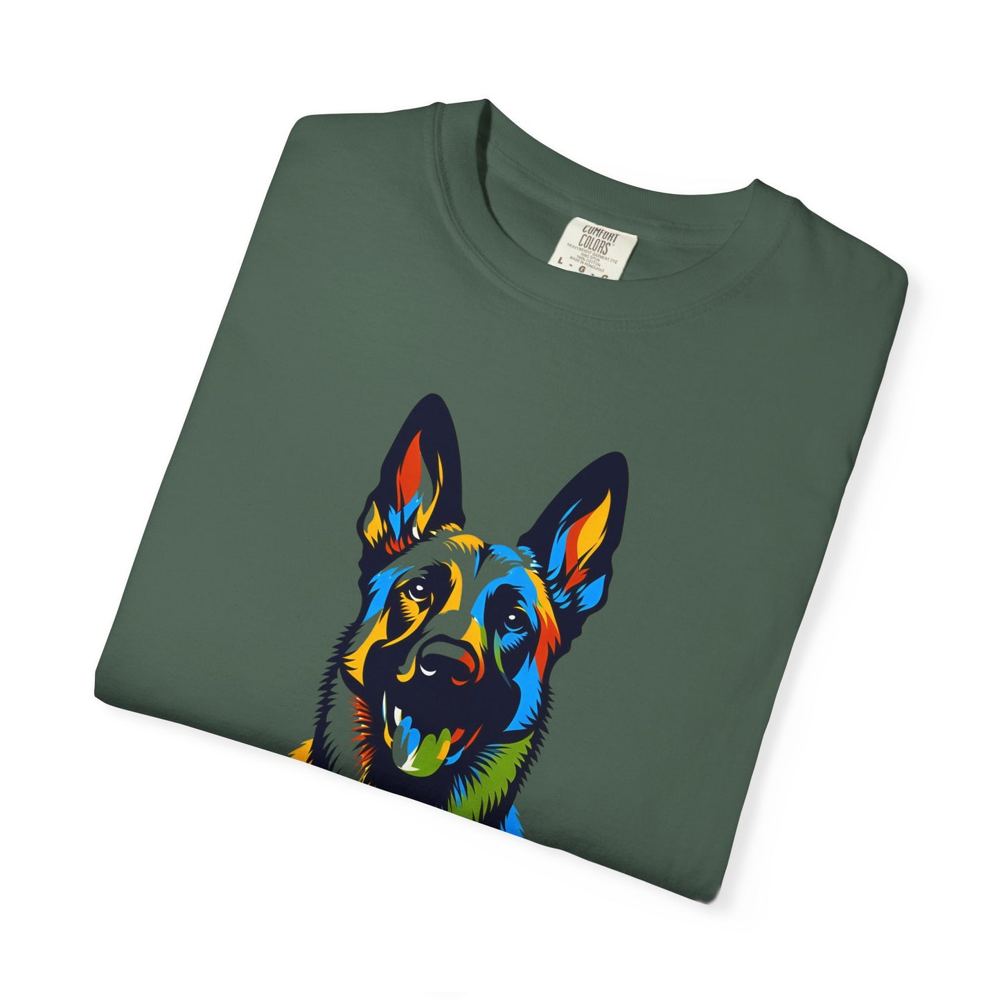 Colorful Belgium Malinois Art Unisex T-Shirt - Perfect for Pet Lovers