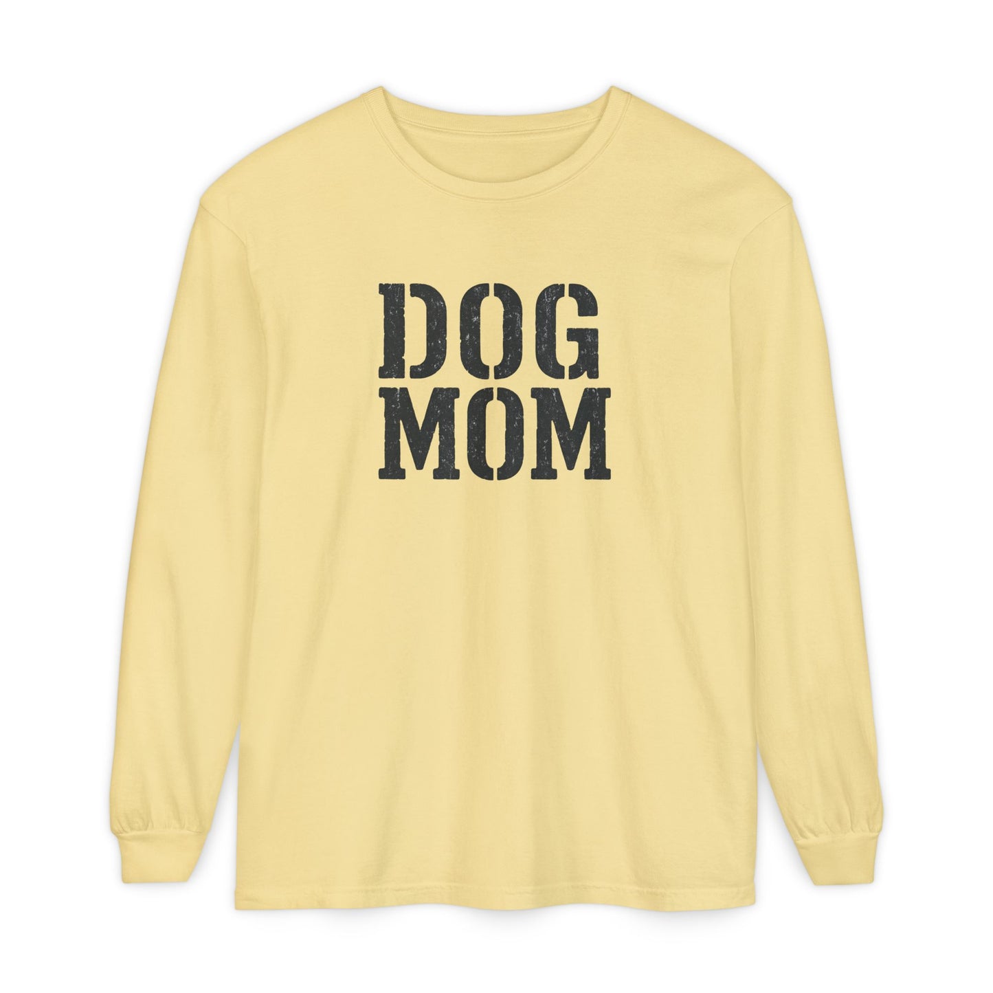 Dog Mom Long Sleeve T-Shirt | Gift for Dog Lovers, Casual Wear, Pet Owner Apparel, Perfect for Birthdays, Mother’s Day