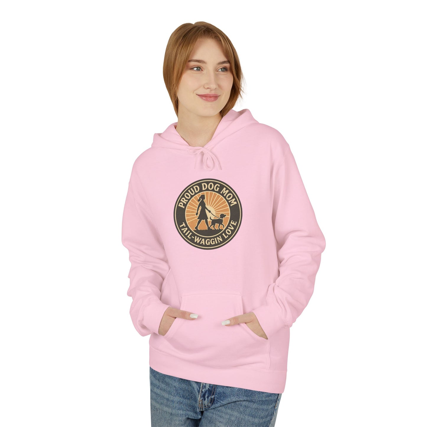 Hoodie for Dog Moms - Unisex Midweight Softstyle Fleece Hoodie