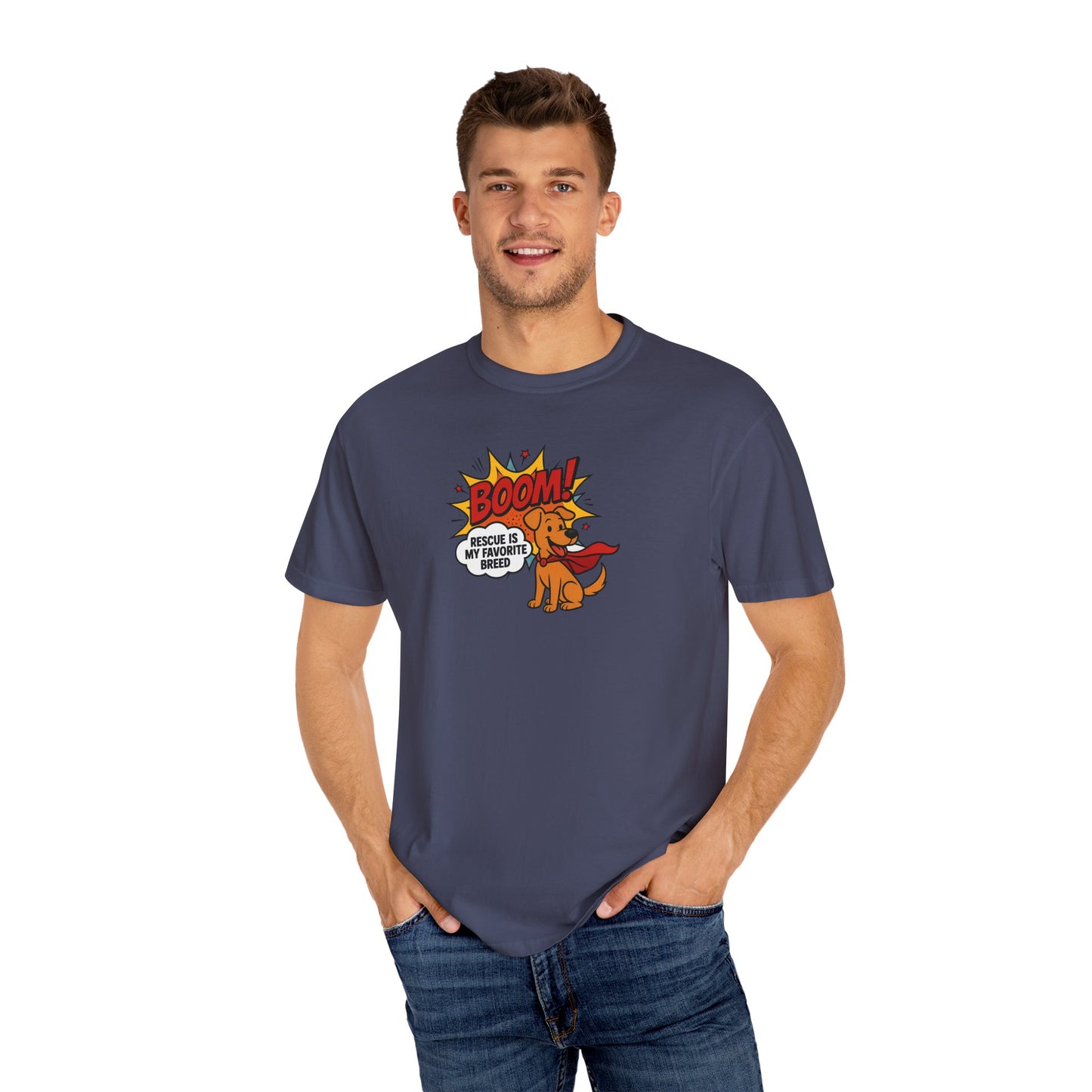 Superhero Dog  Rescue T-Shirt | Fun Graphic Tee, Gift for Dog Lovers, Casual Wear, Pet Lover Shirt, Birthday Present, Animal Apparel
