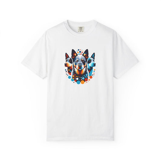 Colorful Blue Healer Tee Shirt