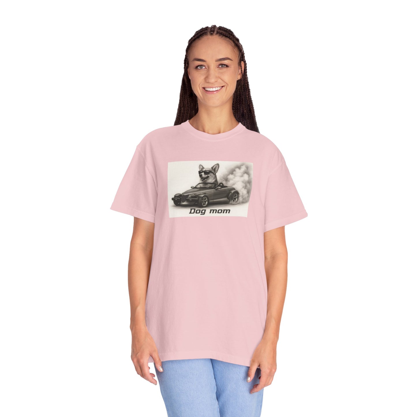 Dog Mom - Corgi - “Cool Dogs in Cool Cars” T-Shirt Collection