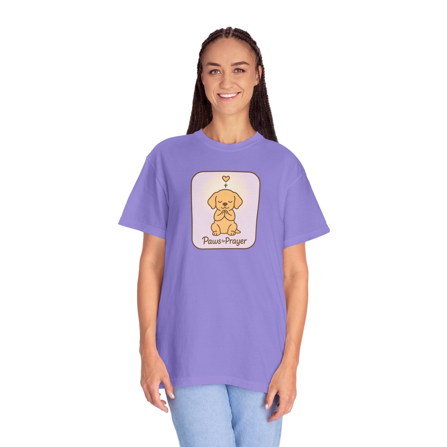 Prayerful Paws T-Shirt, Dog Lover Gift