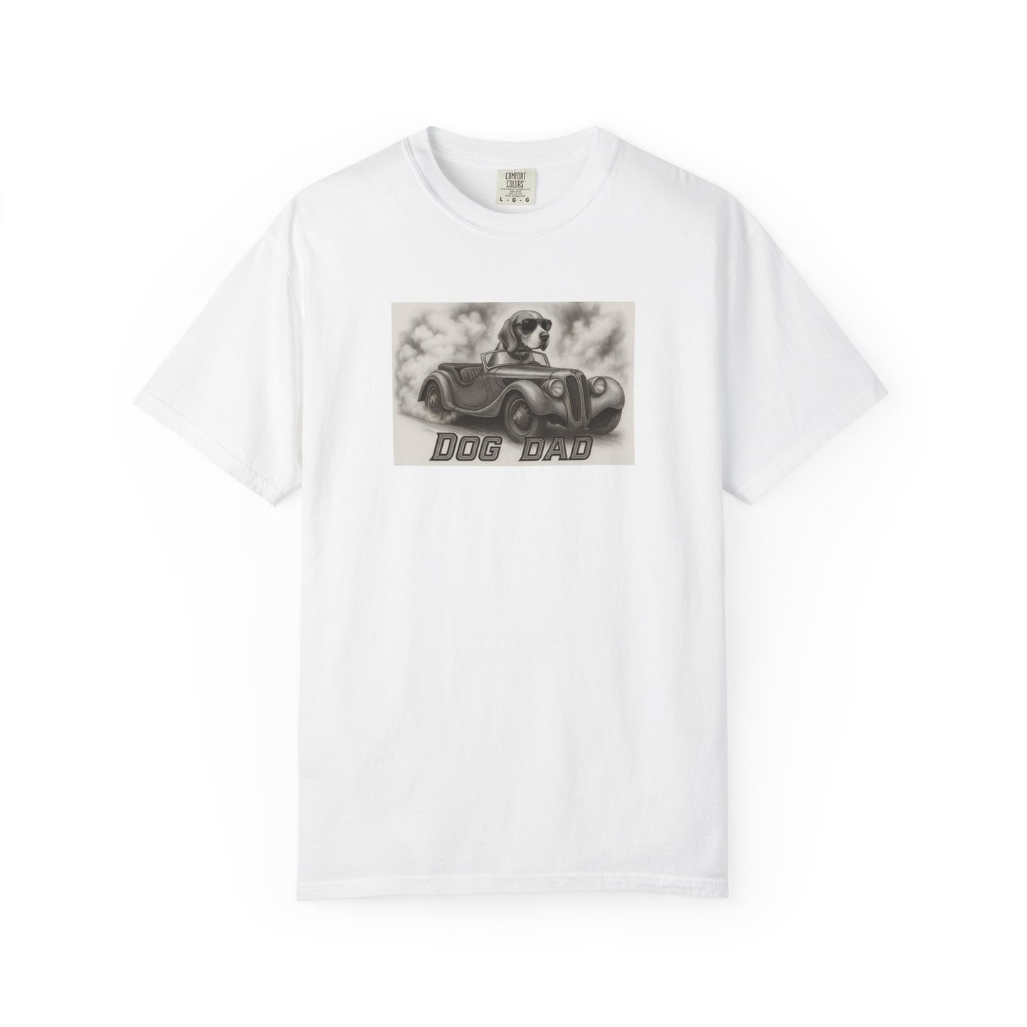 Dog Dad- Beagle - Cool Dogs in Cool Cars T-Shirt Collection