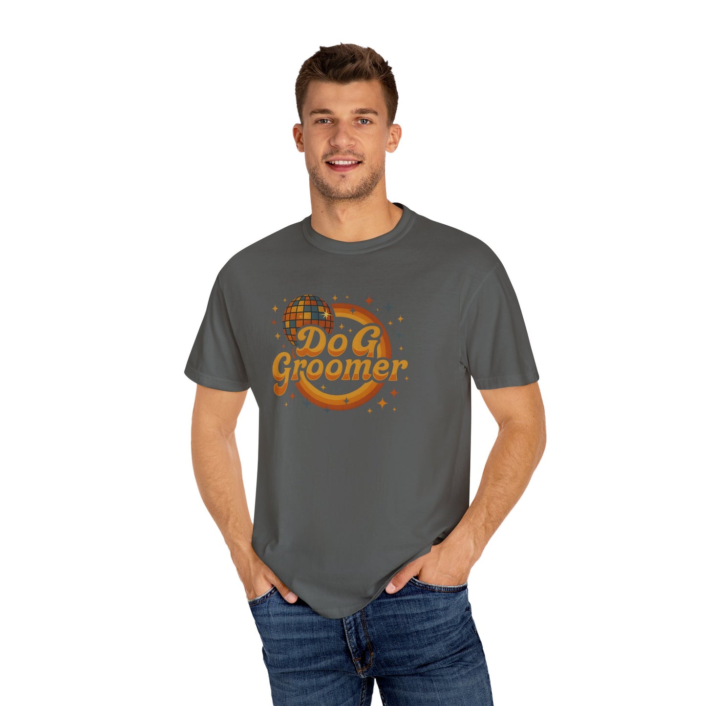 Disco Dog Groomer T-Shirt - Fun Pet Grooming Tee for Dog Lovers
