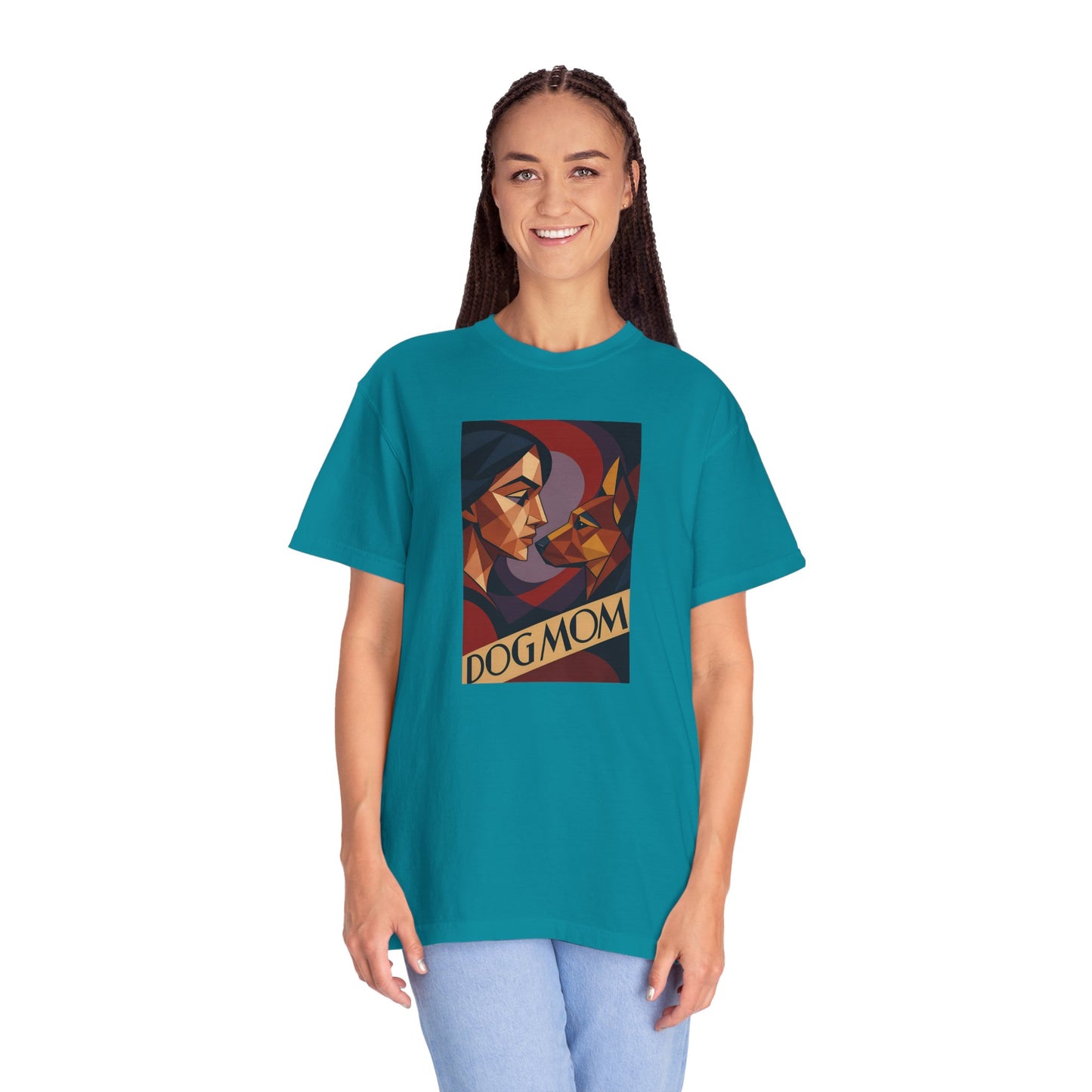 Dog Mom Graphic T-Shirt, Perfect Gift for Pet Lovers, Animal Lover Tee, Birthday Gift for Mom, Comfortable Casual Wear, Everyday Style