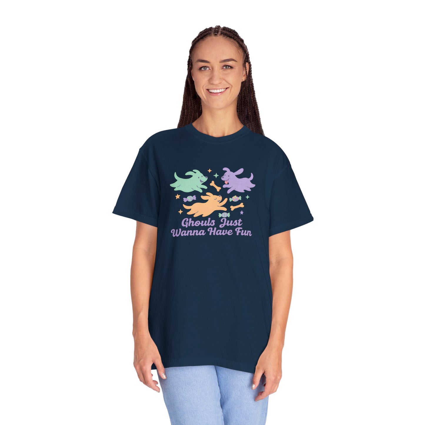 Ghouls Just Wanna Have Fun T-Shirt, Fun Halloween Tee, Unisex Casual Shirt, Ghoul Lover Gift, Spooky Season Apparel, Fall Party Wear