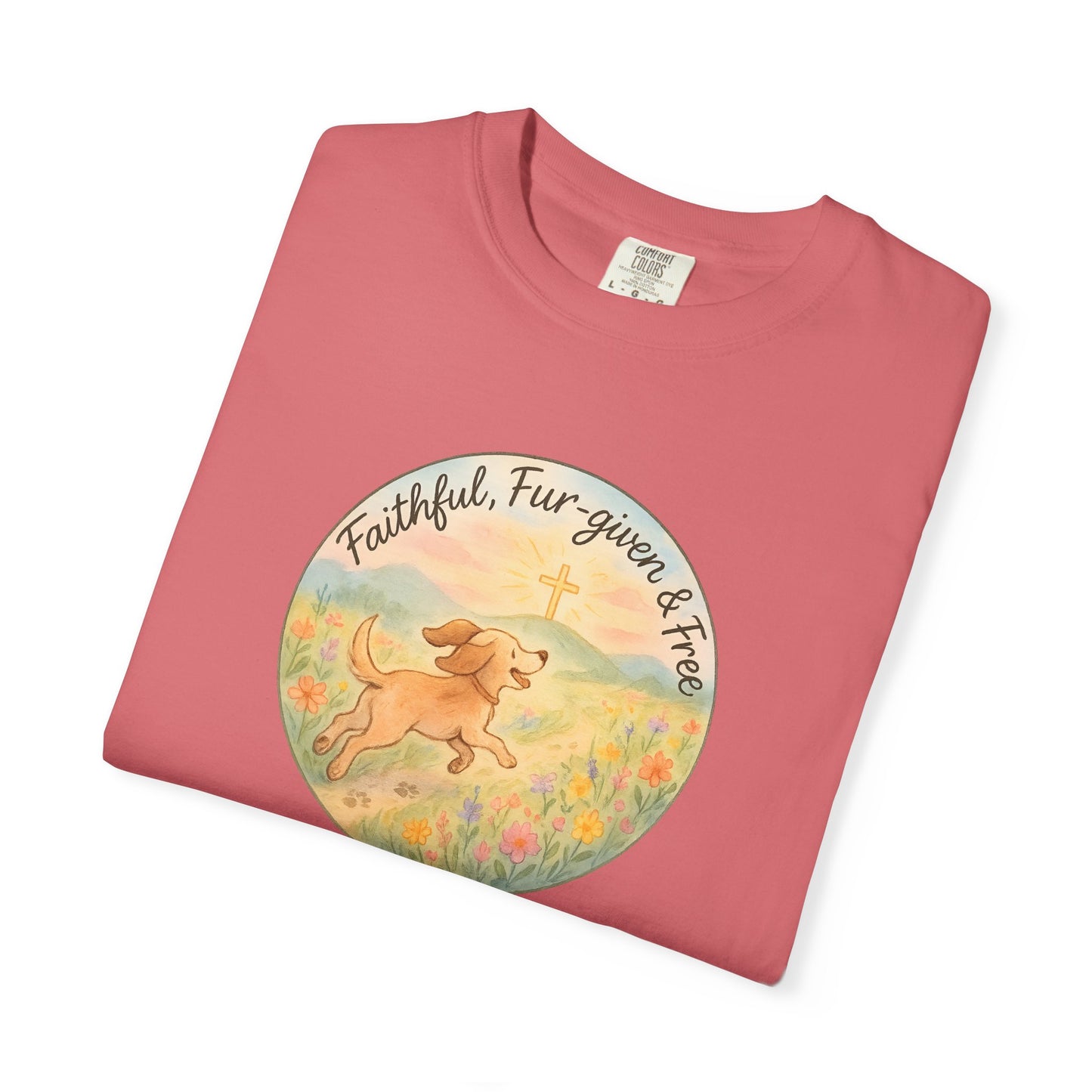 Faithful Dog Lover T-Shirt, Garment-Dyed Tee, Perfect Gift for Dog Owners, Pet Lovers, Animal Rescue Advocates, Casual Wear
