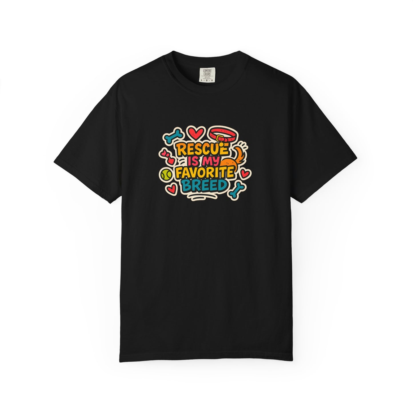 Rescue Is My Favorite Breed T-Shirt, Dog Lover Shirt, Pet Adoption Tee, Animal Rescue Apparel, Gift for Dog Owners