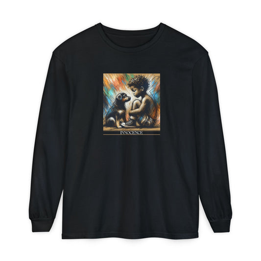 Innocence Graphic Long Sleeve T-Shirt for Kids & Animal Lovers