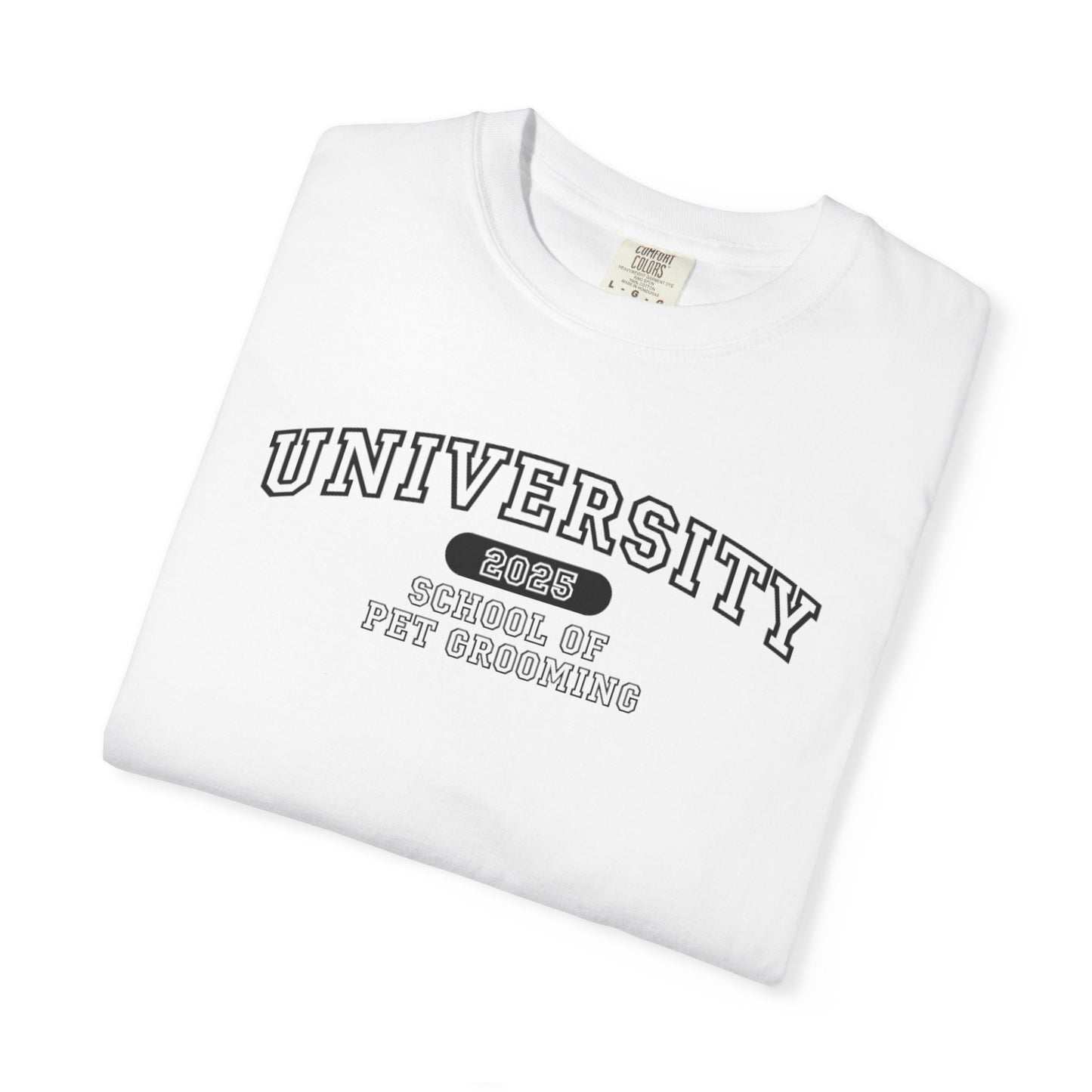 University School of Pet Grooming Unisex Garment-Dyed T-Shirt - University Style