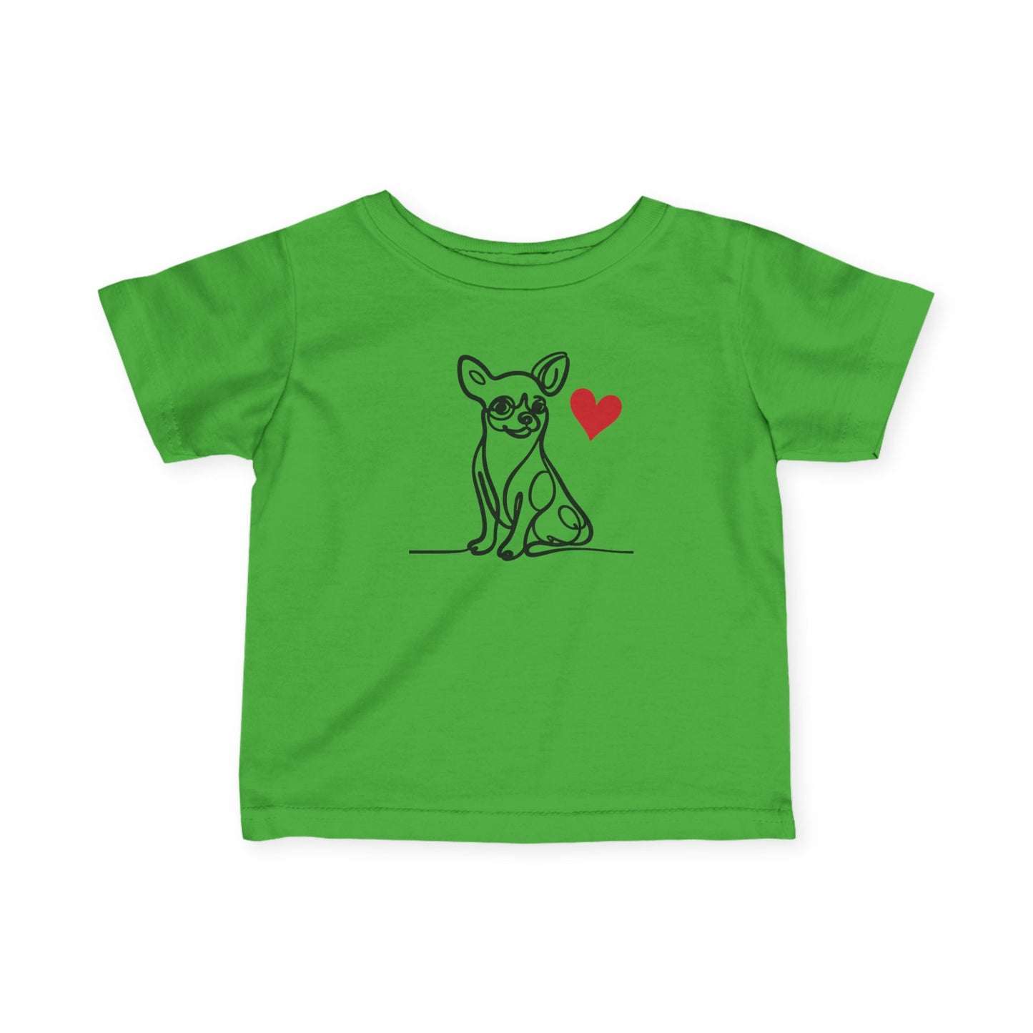 Chihuahua Love Infant Tee - Adorable Short Sleeve Shirt for Baby
