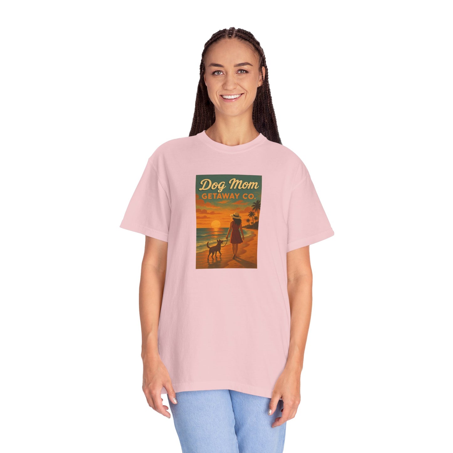Dog Mom Sunset VacationTee