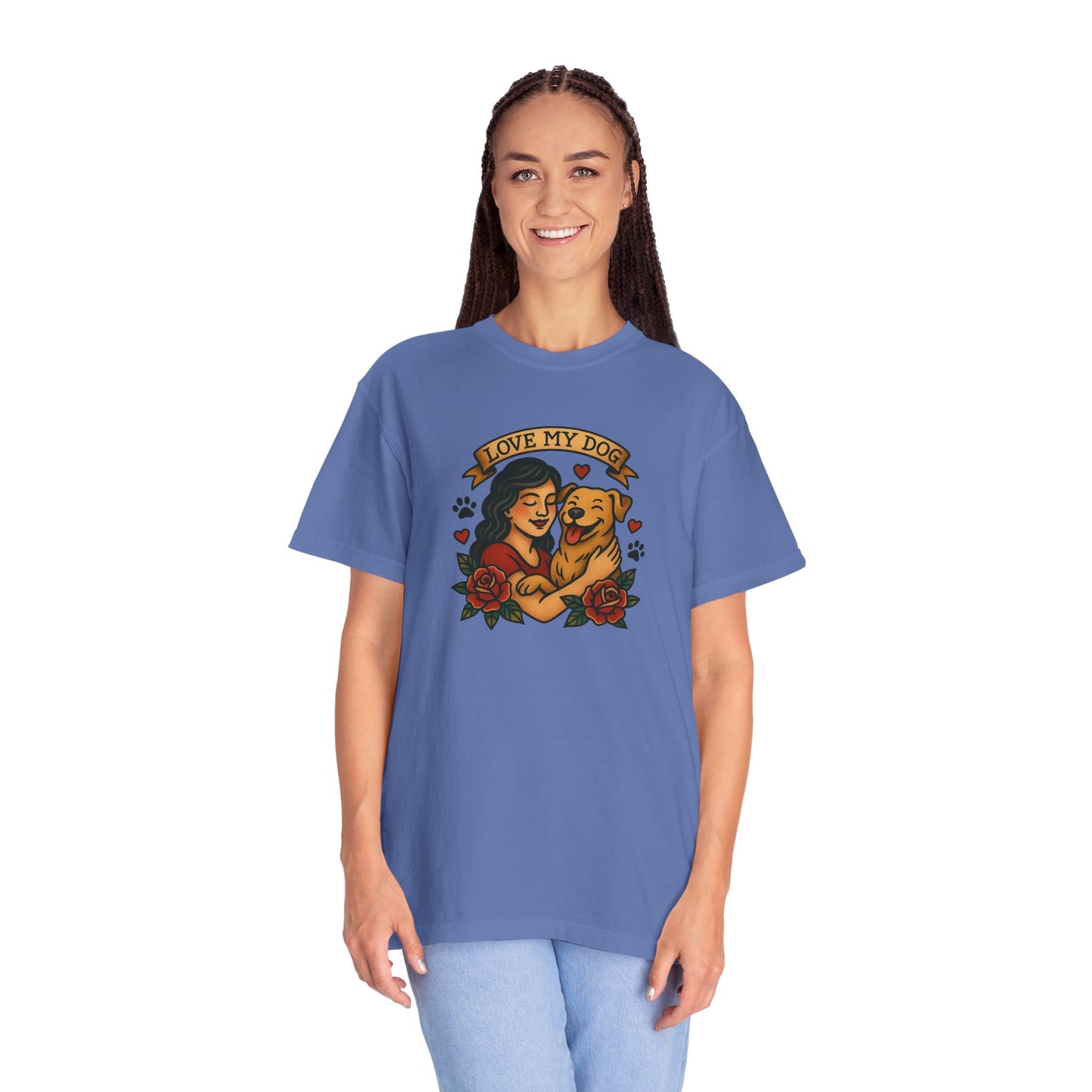 Love My Dog T-Shirt, Cute Dog Lover Tee, Pet Owner Gift, Adoption Awareness Shirt, Casual Everyday Wear